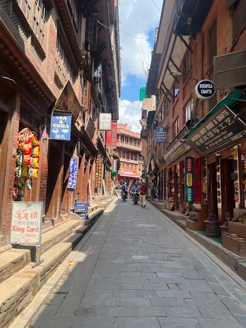 Pedestrian in Old Town of Bhaktapur