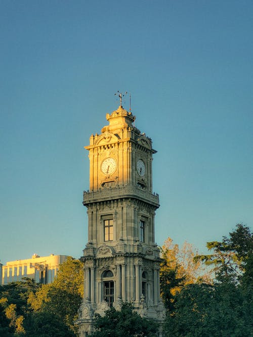 Dolmabahce Clock Tower, Istanbul, Turkey 