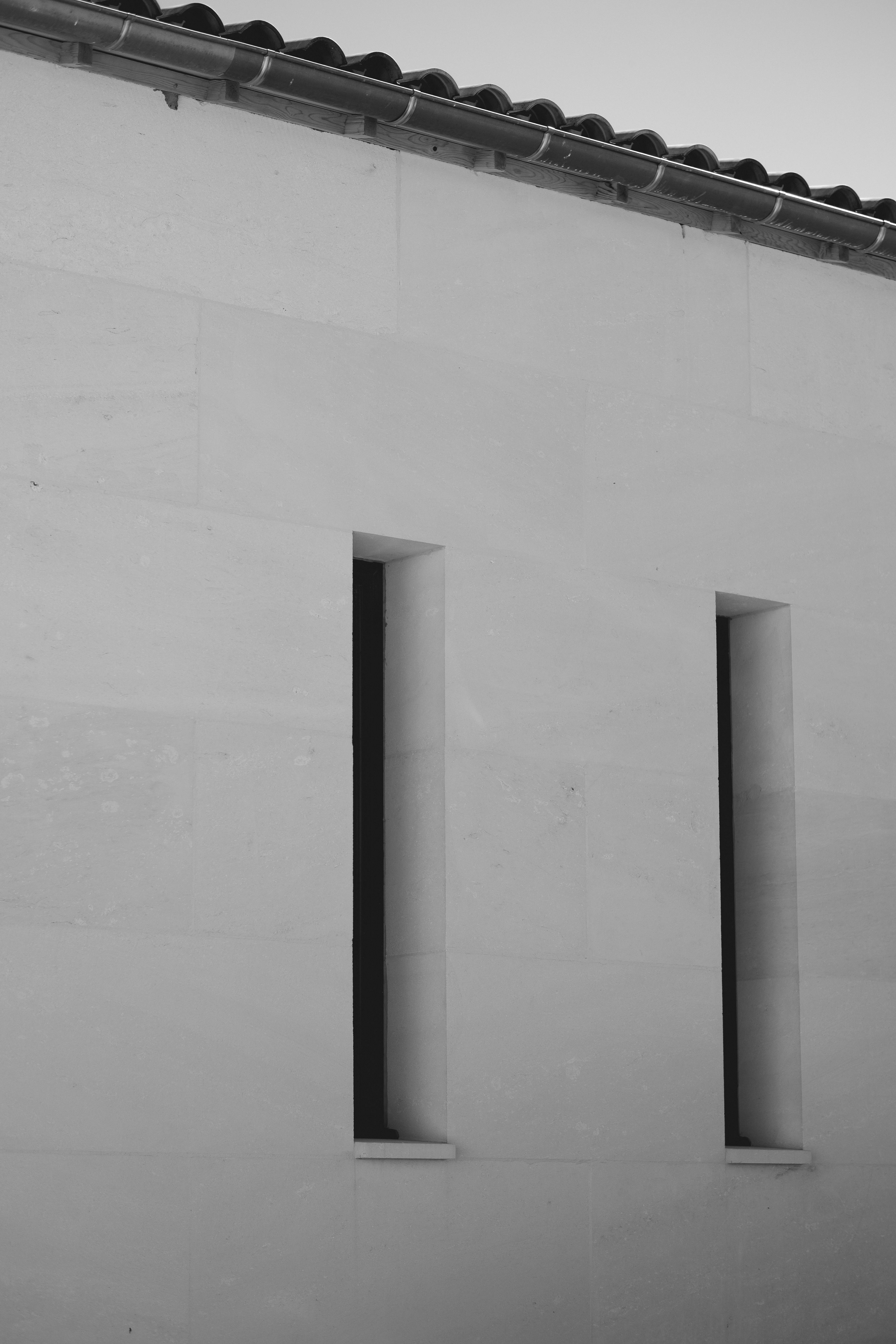 Windows In A Building In Black And White Free Stock Photo windows-in-a-building-in-black-and-white-free-stock-photo