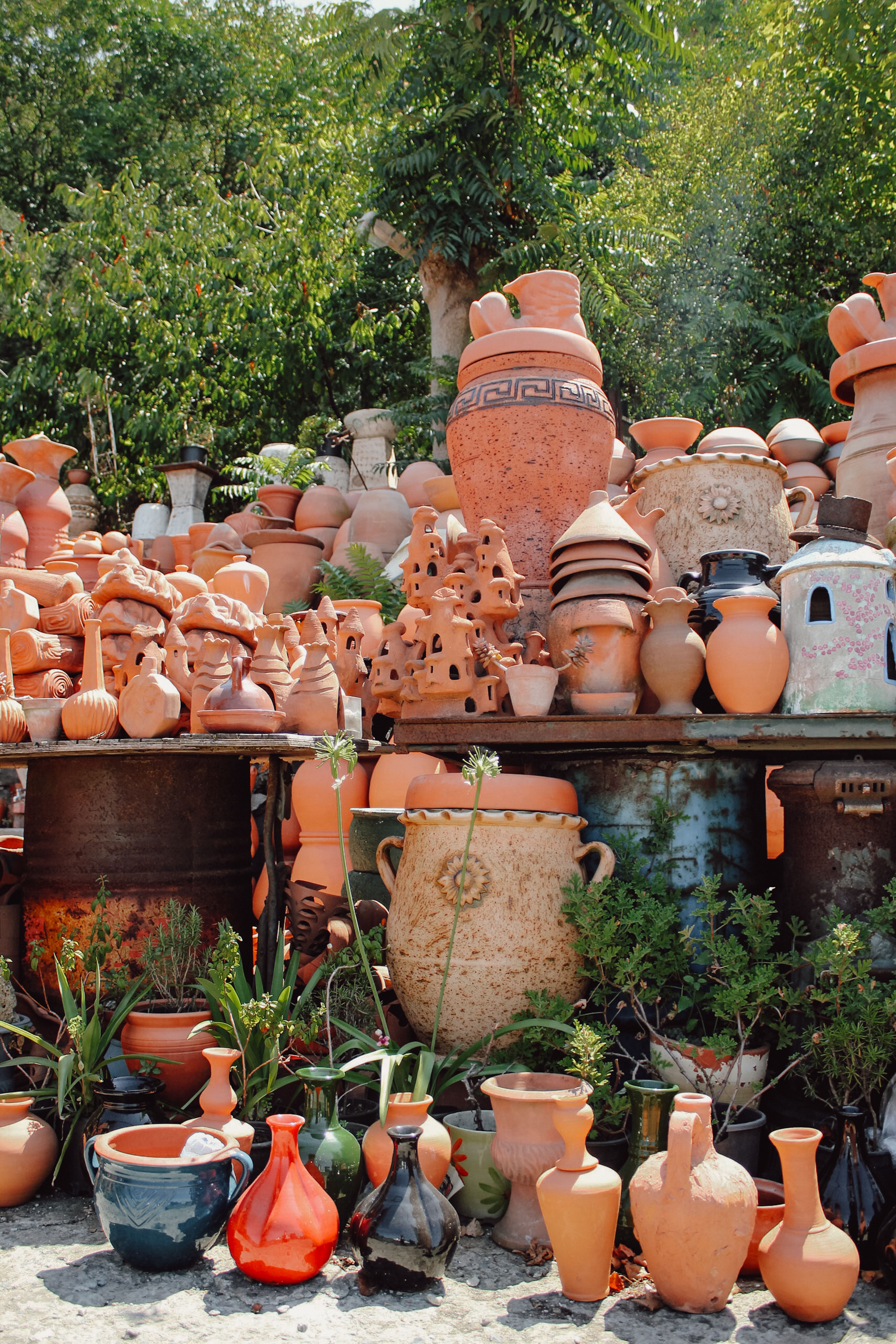 A large collection of pots and pots · Free Stock Photo