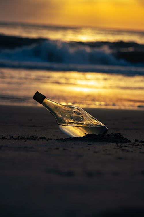 Message In A Bottle | Beach Drifting Bottle Wave Sea
