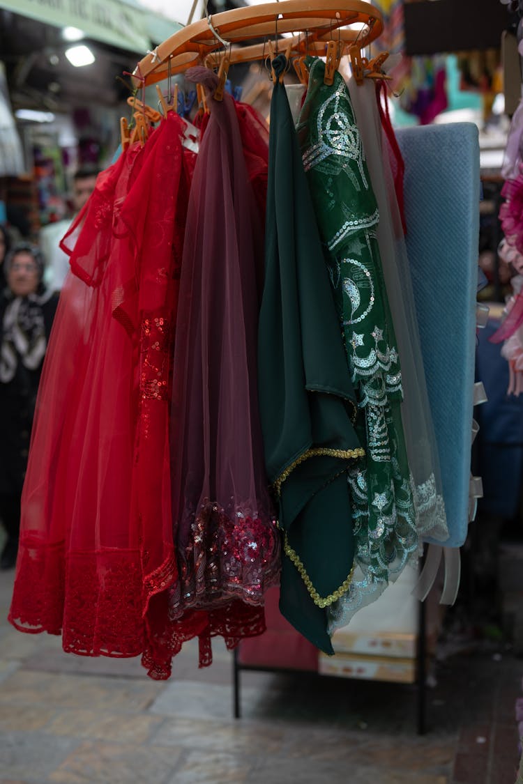 Clothes At Bazaar