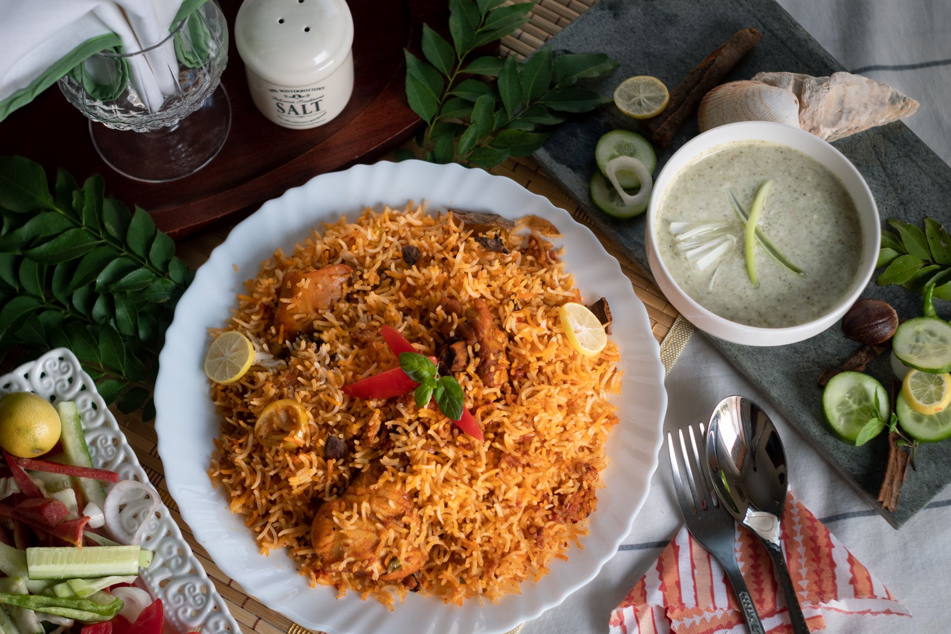 Fragrant Hyderabadi Biryani, a celebratory dish from India.
