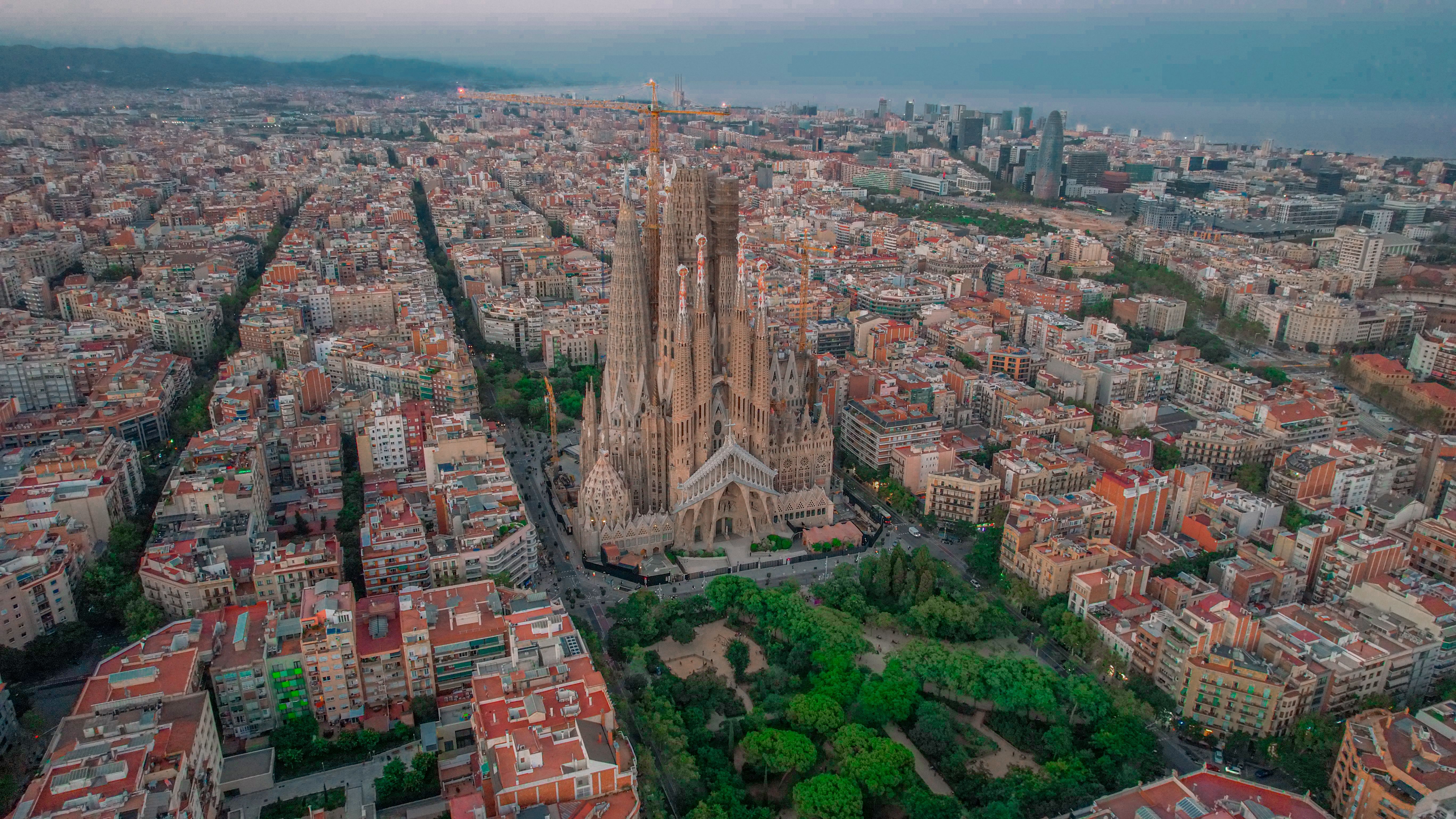 An aerial view of the city of barcelona · Free Stock Photo