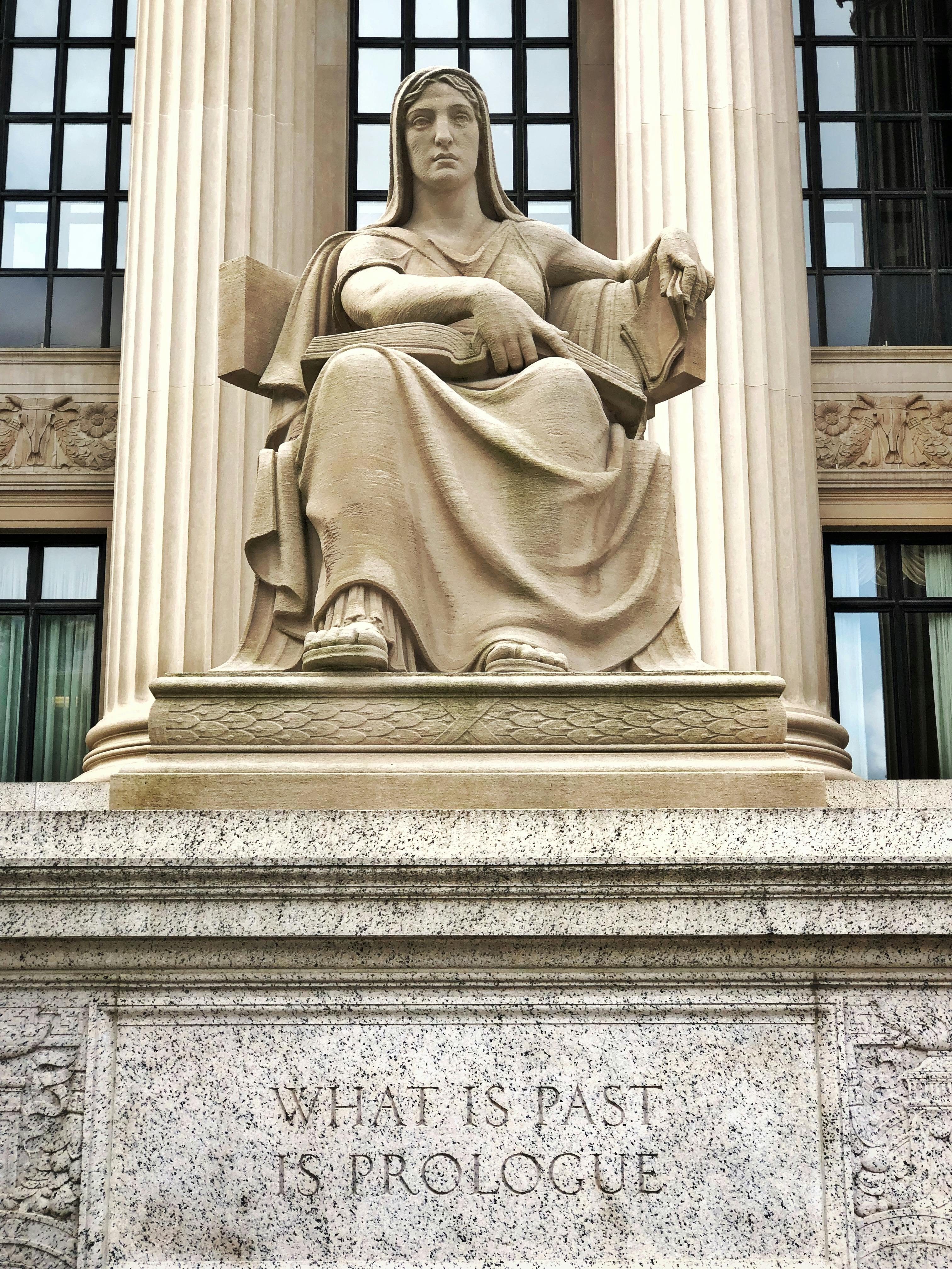 Statue of Future with Sentence in Washington DC · Free Stock Photo