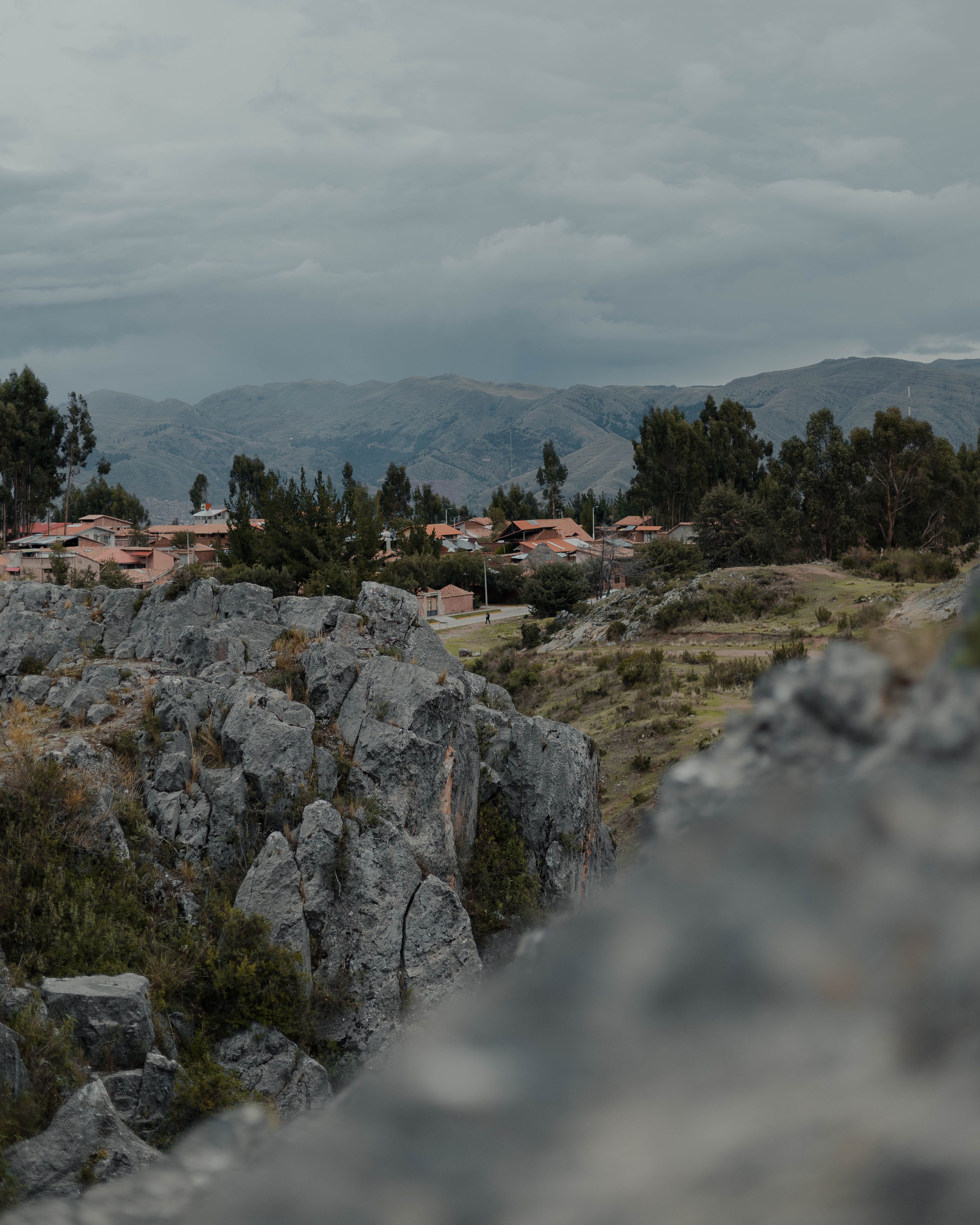 Photo of a Village in a Rocky Landscape · Free Stock Photo