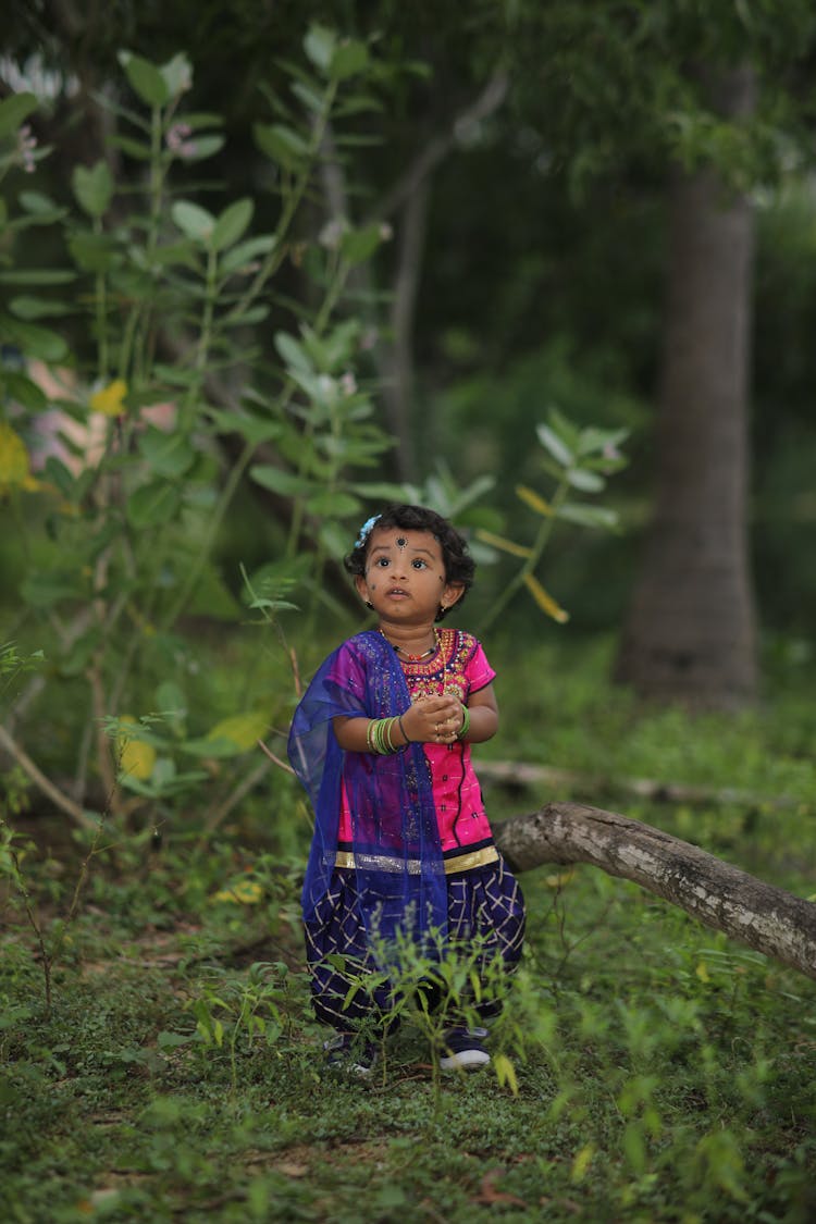 Girl In Traditional Clothing