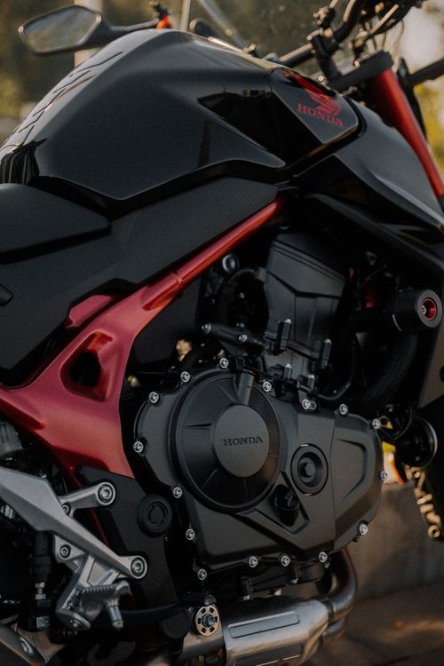 A close up of the engine of a motorcycle · Free Stock Photo