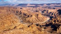 Fish River Canyon at sunset
