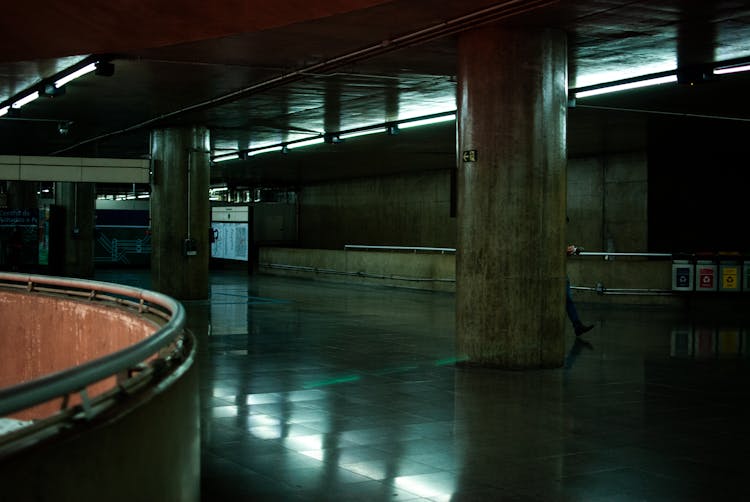 Interior Of An Underground Parking 