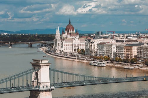 Безкоштовне стокове фото на тему «aan lichtbak toevoegen, Будапешт, ланцюговий міст сечении»