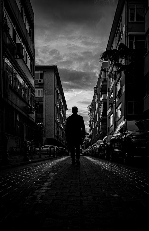 Man Walking on Street