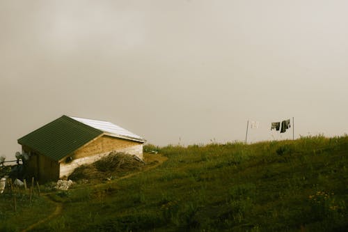 Wooden House on Hill