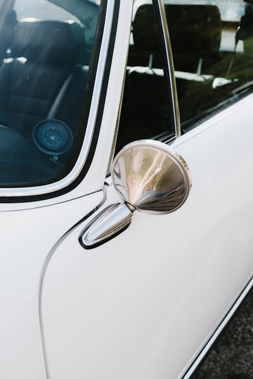 Mirror in Vintage Sports Car