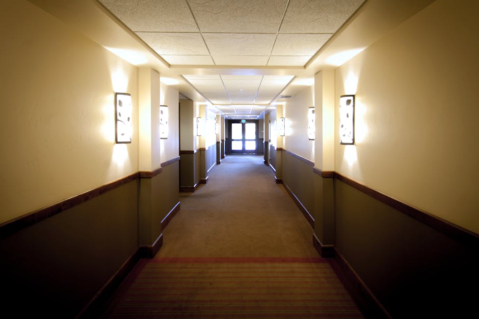 White Grey Hallway
