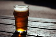 Clear Drinking Glass With Beer