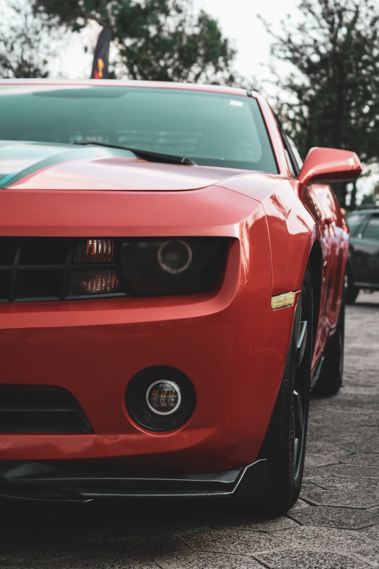 Red Chevrolet Camaro