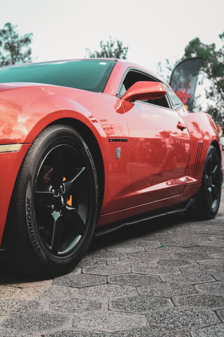 Red Chevrolet Camaro