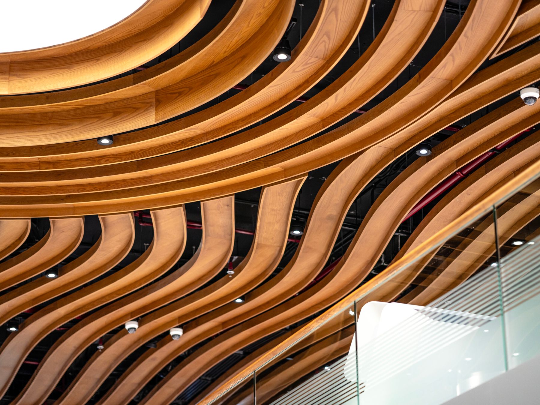 Commercial Decorating in Canary Wharf — careful masking before painting begins