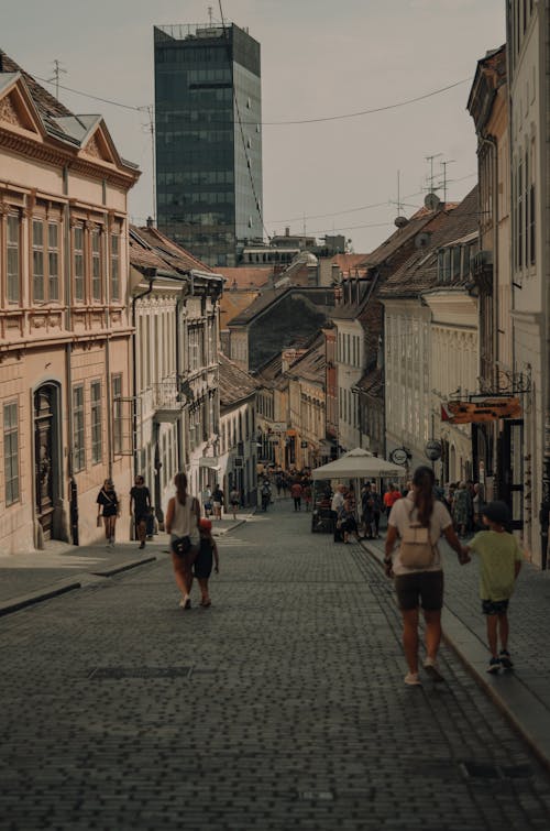 View of the Radiceva Street in Zagreb, Croatia 