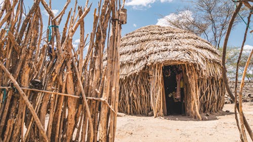 Hut and compound