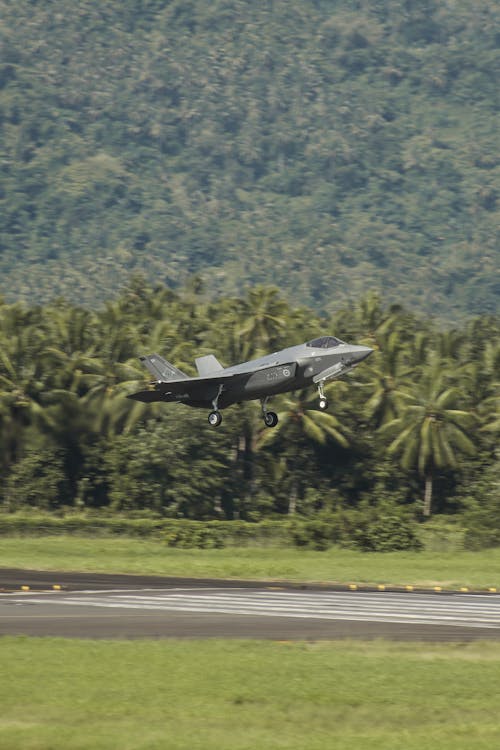 Military Aircraft Ascending