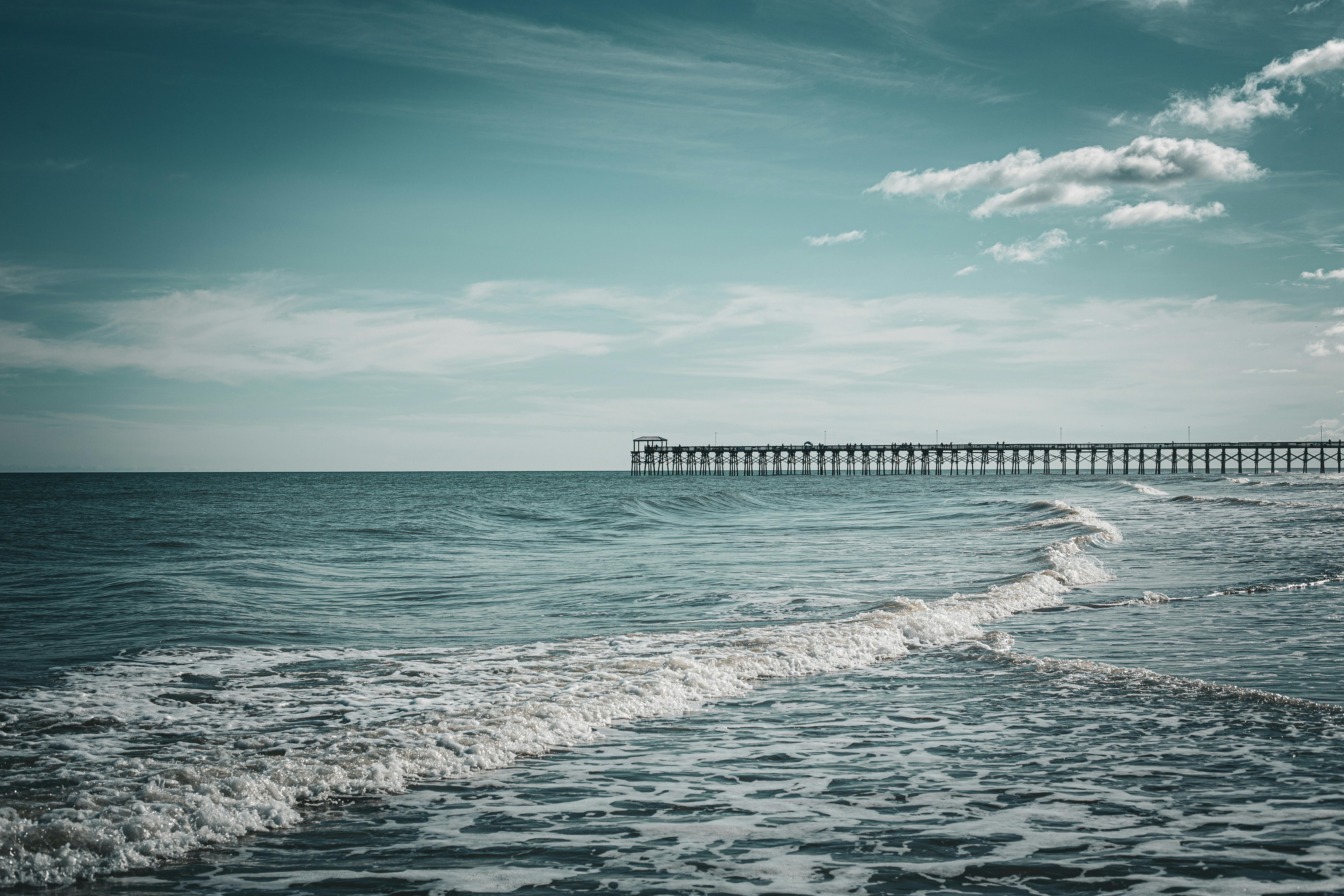 beach ocean horizon