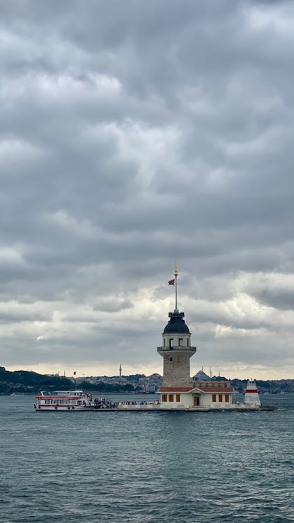 Základová fotografie zdarma na téma boğaziçi, kız kulesi, moře