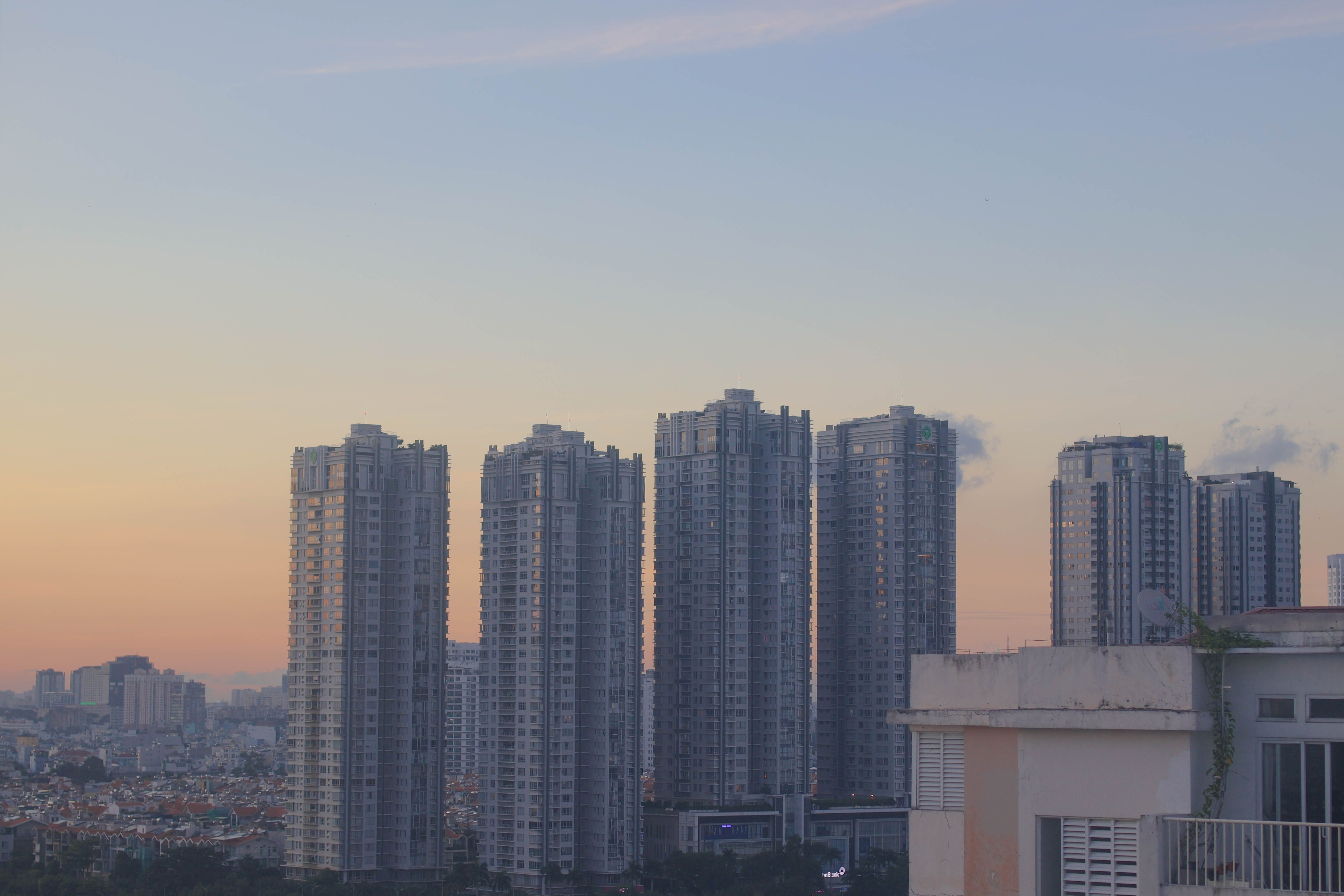 Concrete Blocks of Flats against a Polluted Sky