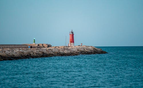 Lighthouse on Sea Coast