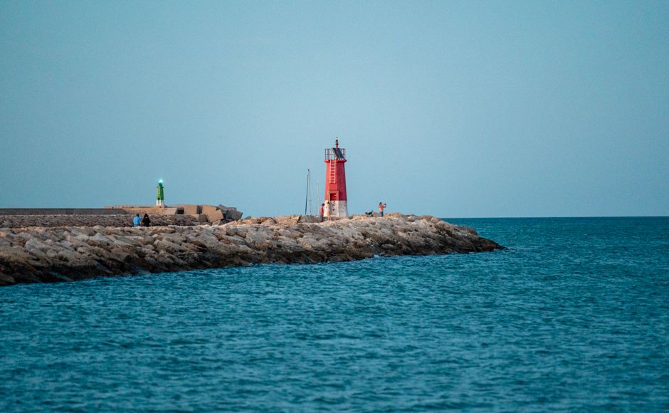 lighthouse coastline signal