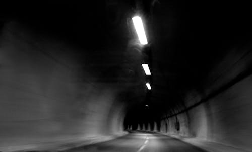 Lights in Empty Tunnel