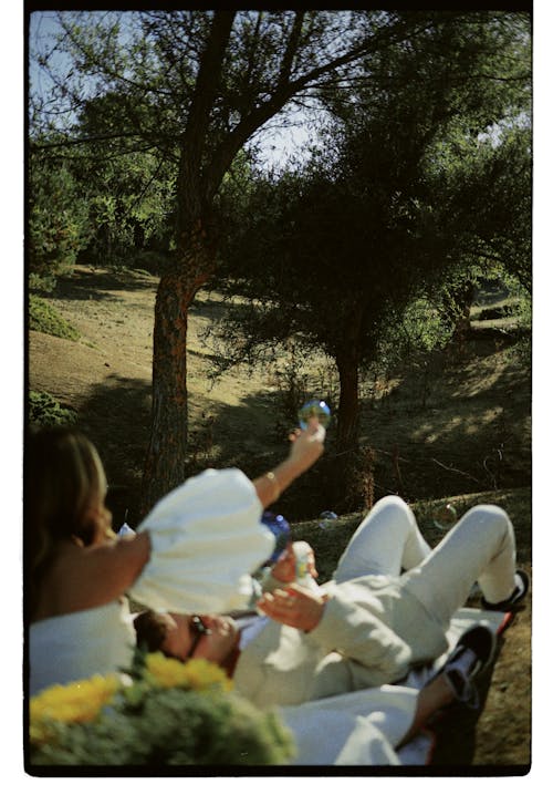 Immagine gratuita di alberi, donna, foto del matrimonio
