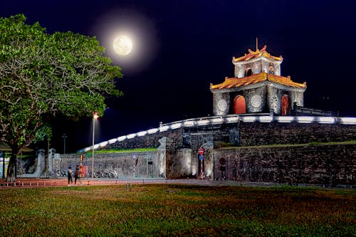Moonlit night in the ancient capital of Hue