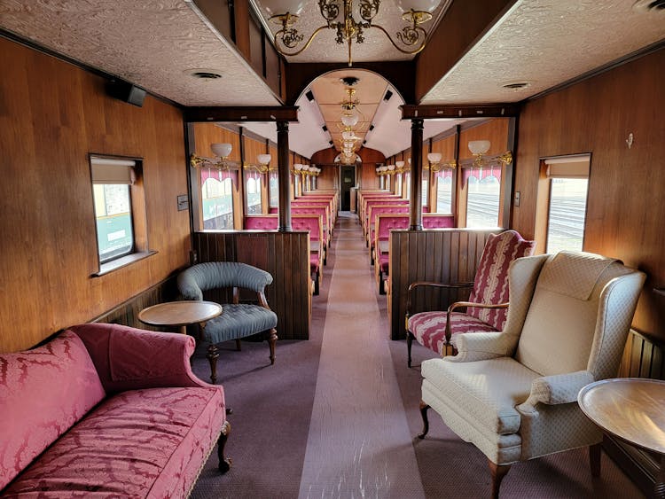 Couch And Armchairs In Luxury Train