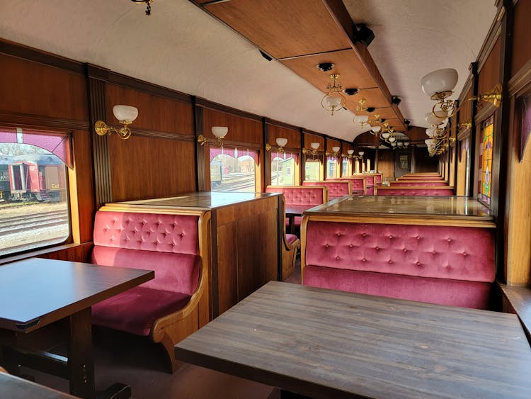 Vintage, Luxury Train Interior