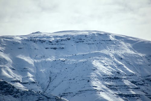 View of a Snowy Mountain