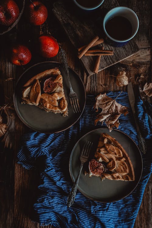 Homemade Apple Pie on a Table