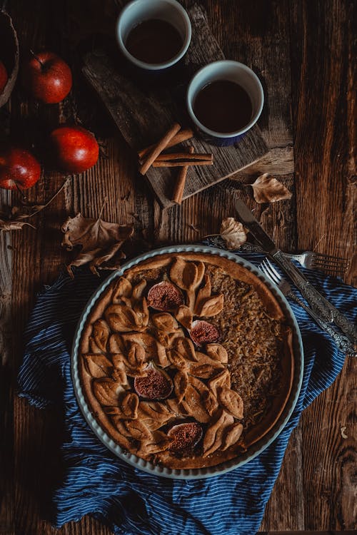Homemade Apple Pie on a Table