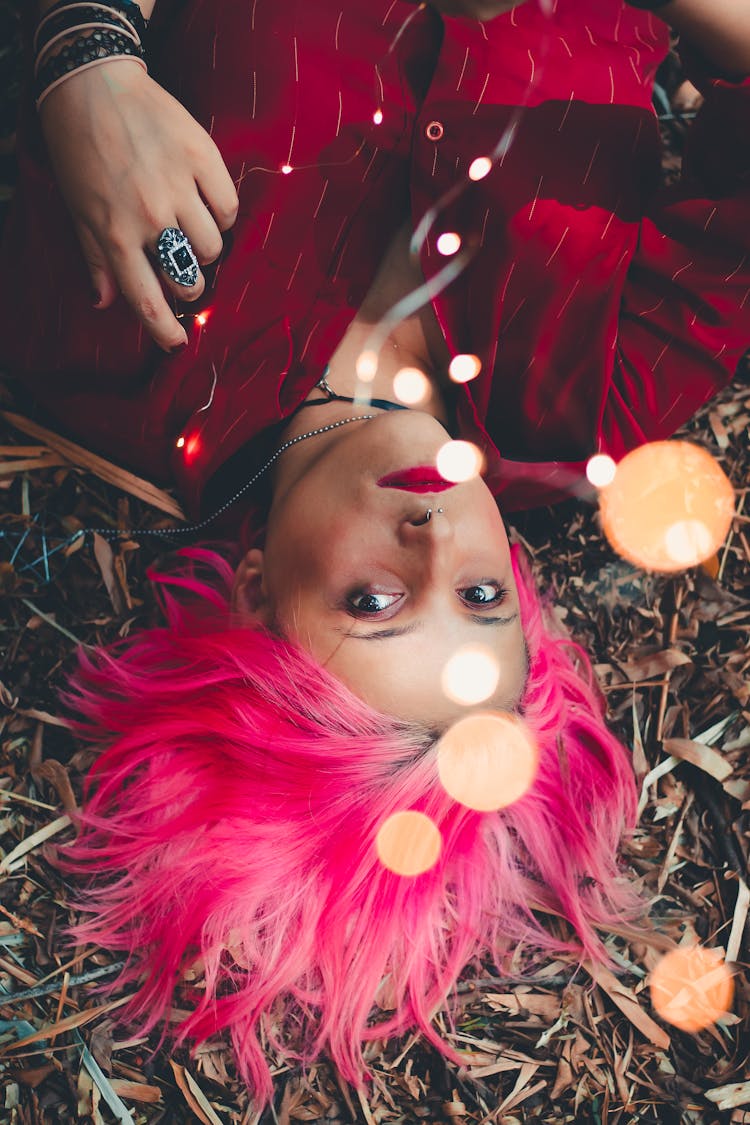 Woman Lying On Ground