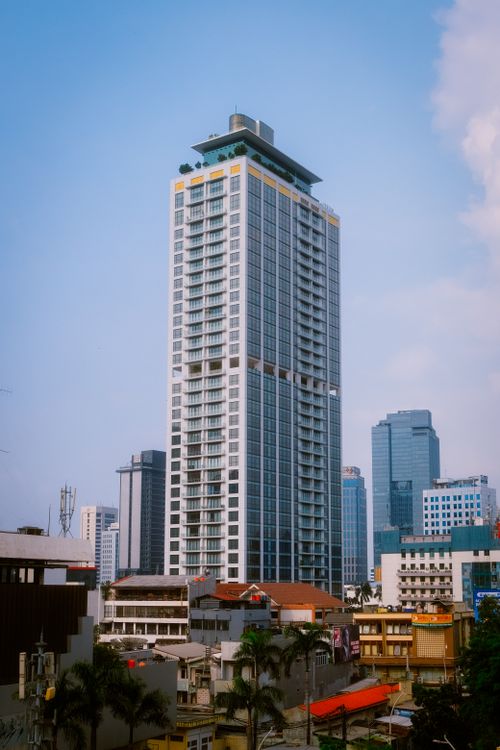 Free stock photo of blue sky, building, office building Stock Photo