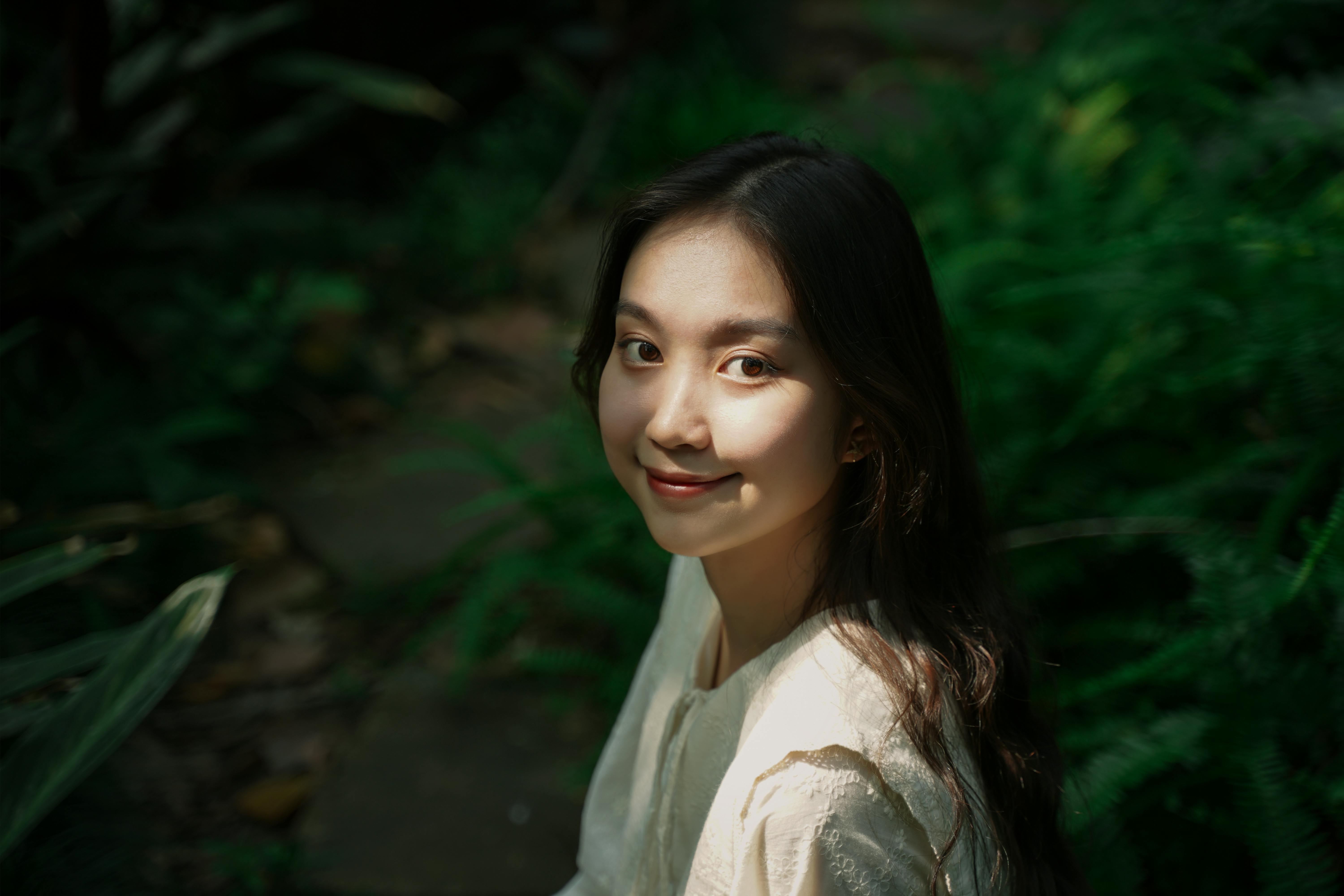 Portrait of Woman with Long, Black Hair · Free Stock Photo