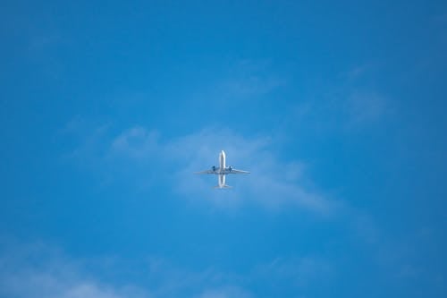 Airplane on Clear Sky