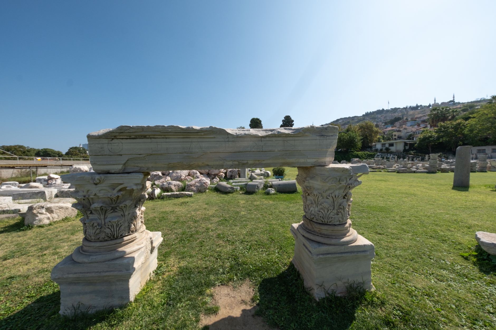 izmir agora roman ruins columns archaeological turkey ancient