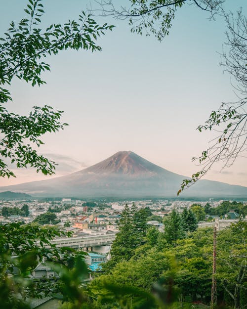 View of Mount Fuji in Japan 