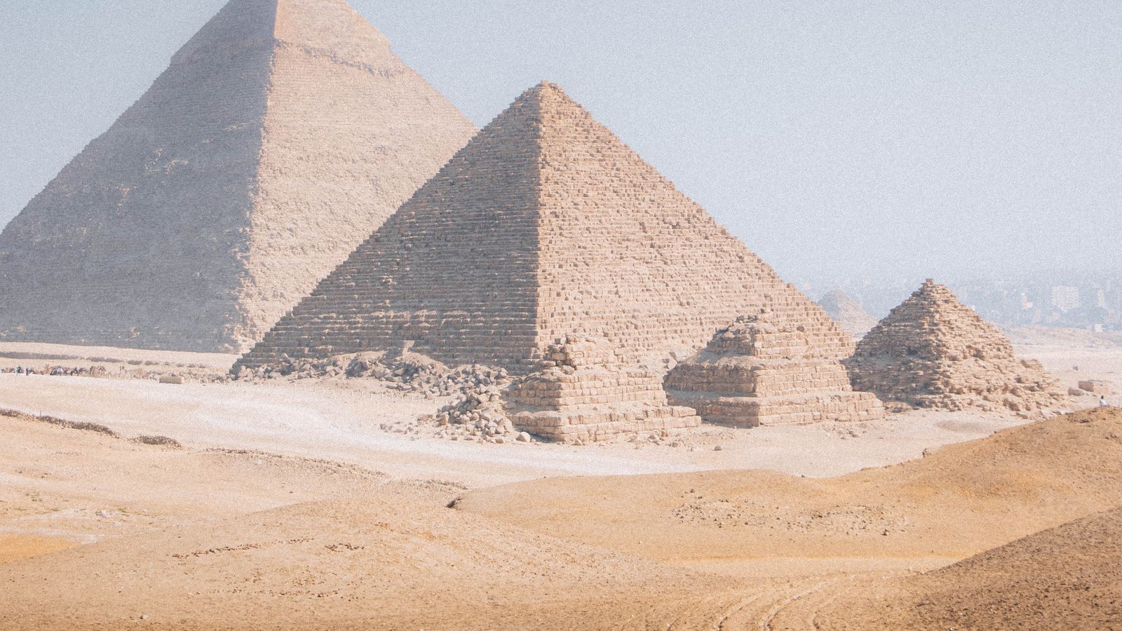 Pirâmides de Gizé, no Egipto.