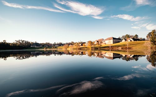 Free stock photo of blue sky, blue water, clear sky