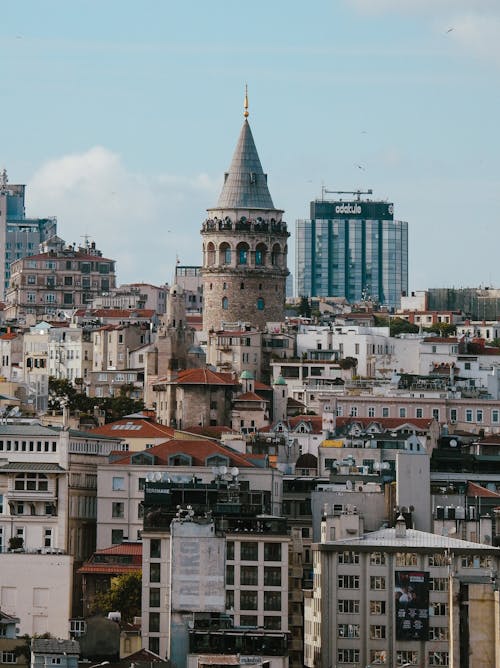 Galata Tower over Buildings in Istanbul