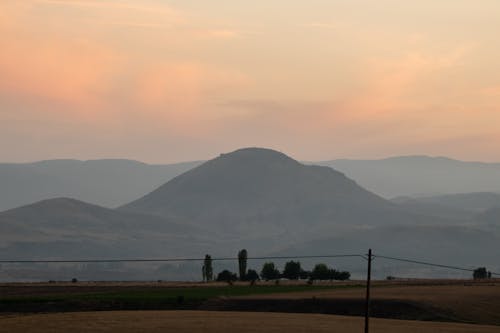 丘陵, 日落, 景觀 的 免费素材图片