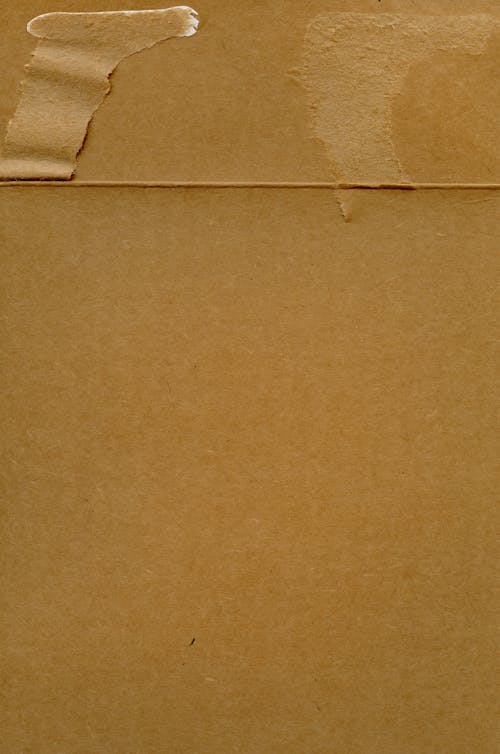 Close-up of Cardboard Surface 